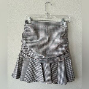 Veronica Beard Blue & Red Plaid Ruffle Skirt in Women’s Size 0